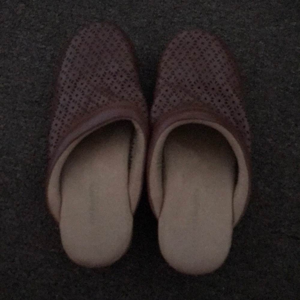 GH Bass cognac clogs - nwot